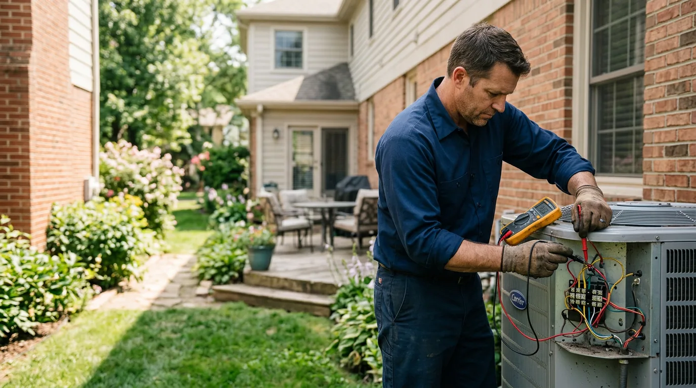 HVAC technician working near Ionia, MI